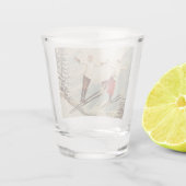 Chamonix Mont Blanc  Poster Shot Glas (Achterkant)