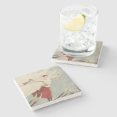 Chamonix Mont Blanc  Poster Stenen Onderzetter (Zijkant)