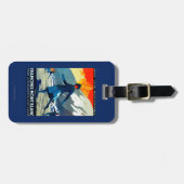 Chamonix-Mont Blanc posterEuropa Bagagelabel (Voorkant horizontaal)