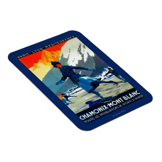 Chamonix-Mont Blanc  posterEuropa Magneet (Rechterzijde)