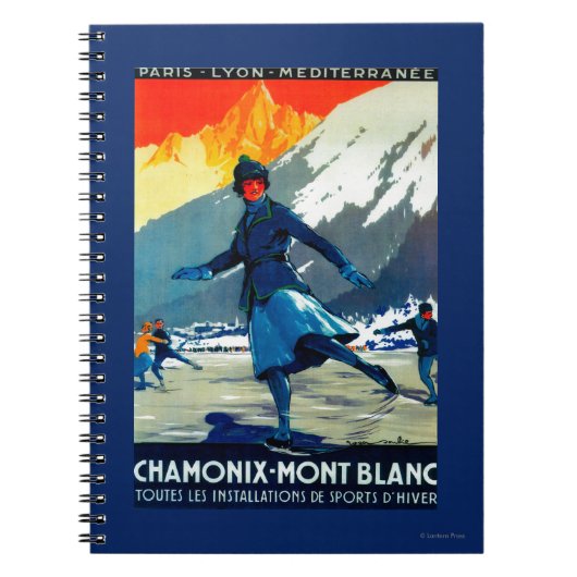 Chamonix-Mont Blanc posterEuropa Notitieboek (Voorkant)