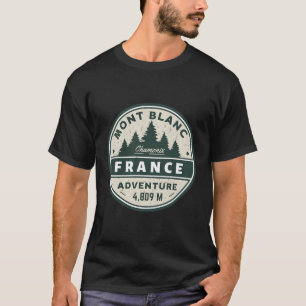 Chamonix Mont Blanc Resort op Frankrijk en Italië T-shirt