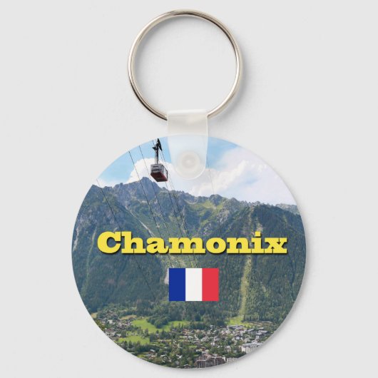 Chamonix - Mont Blanc Sleutelhanger (Voorkant)