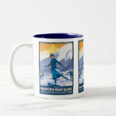 Chamonix-Mont Blanc Tweekleurige Koffiemok (Links)