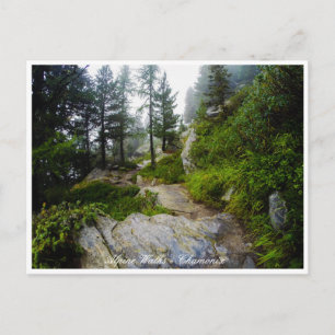 Chamonix - Mt. Blanc, Alpine Landscape, Frankrijk Briefkaart