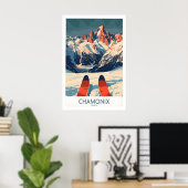 Chamonix Muur Kunst Poster 1 (Thuiskantoor)