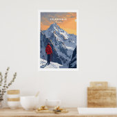 Chamonix Reisposter - Frankrijk 1 Poster (Keuken)