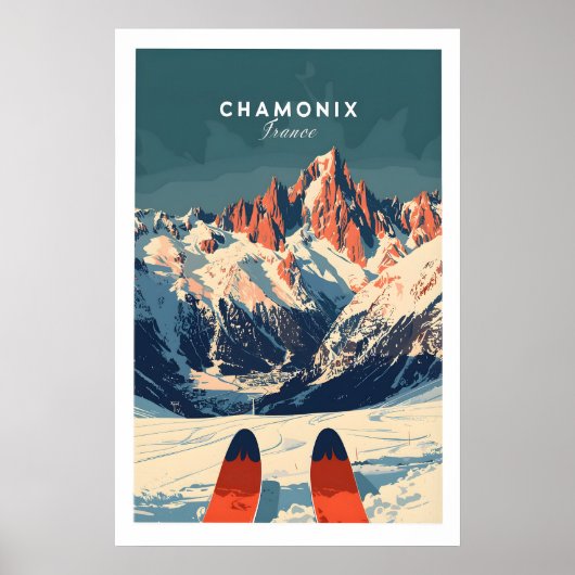 Chamonix Ski Poster 1 (Devant)