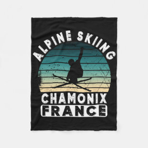 Chamonix Ski Resort France Alpine Skiën Frans Al Fleece Deken