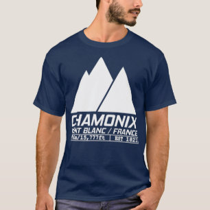 Chamonix Ski Resort Skiing Mont Blanc Frankrijk T-shirt