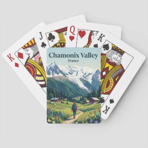 Chamonix-vallei Frankrijk Pokerkaarten