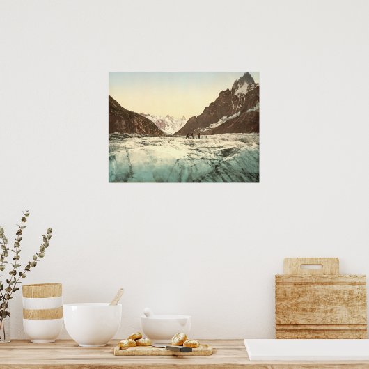 Chamonix Valley - Mer de Glace Poster (Keuken)