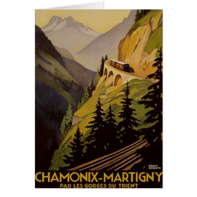 Chamonix vintage, Mont Blanc, France - (Devant)