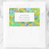 Champ Abstrait des étiquettes  de pavots orange ja (Sac)