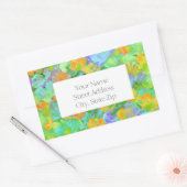 Champ Abstrait des étiquettes  de pavots orange ja (Enveloppe)