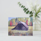 Champ Automne - carte postale (Debout devant)