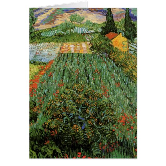 Champ aux coquelicots par Vincent van Gogh (Devant)
