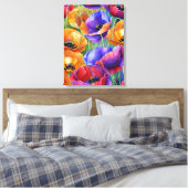 Champ coloré de pavots toile d'art Imprimer (Insitu(Chambre))