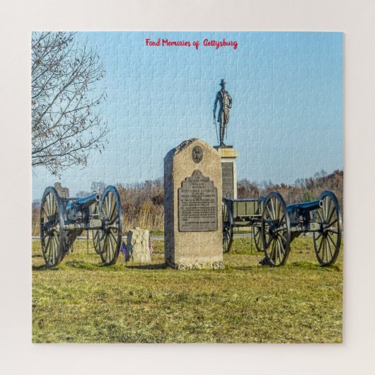 Champ de bataille de Gettysburg. Puzzle (Vertical)