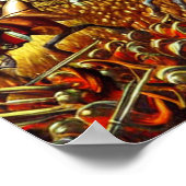 Champ de bataille médiéval AI Poster d'Art numériq (Coin)