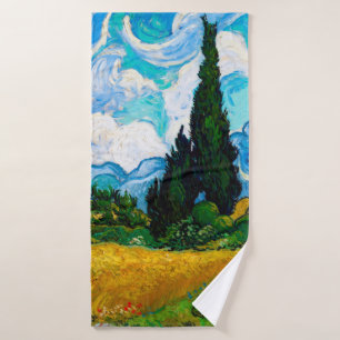 Champ de blé avec cyprès, Van Gogh