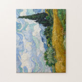 Champ de blé avec puzzle Cyprès (Vertical)