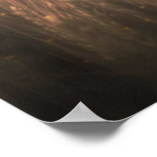 Champ de blé Poster de bannière Mariage rustique (Coin)