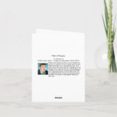 Champ de carte de note de pavots (Dos)