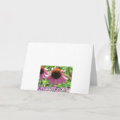 Champ de carte de voeux générale de fleurs (Dos)