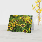 Champ de carte de voeux générale de fleurs (Fleur jaune)