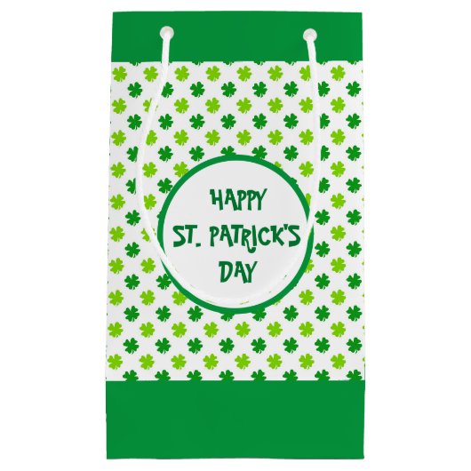 Champ De Clovers Vert Sac Cadeau (Devant)