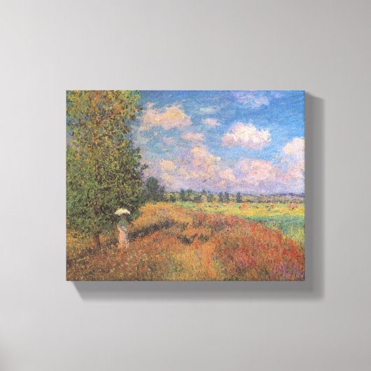 Champ de Coquelicots - Claude Monet - c1875 Canvas Afdruk (Voorkant)