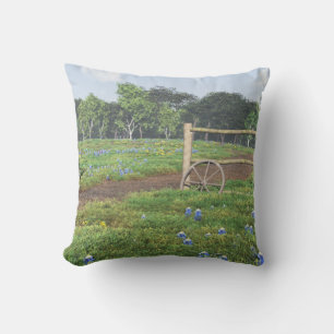 Champ de Coussin Bluebonnets