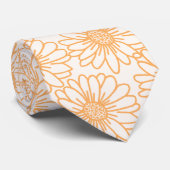 Champ de Cravate de marguerites, Fleurs orange (Roulé)