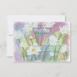 CHAMP DE DATES BLANCHES CARTES RSVP PERSONNALISABL