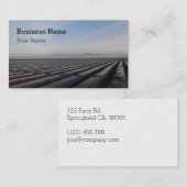 Champ de ferme avec le carte de visite en (Devant / Derrière)