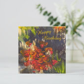 Champ de fleurs Carte d'anniversaire (Debout devant)