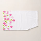 Champ de fleurs d'aquarelle rose (Serviette à main)