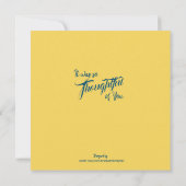 Champ de fleurs Merci carte plat (Dos)