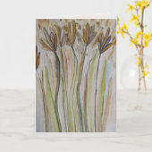 Champ de fleurs sauvages Carte blanche (Fleur jaune)