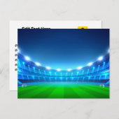 Champ de football - carte postale (Devant / Derrière)