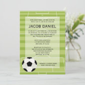 Champ de football Thème Bar Mitzvah Invitations (Debout devant)