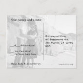 Champ de la carte postale RSVP (Dos)