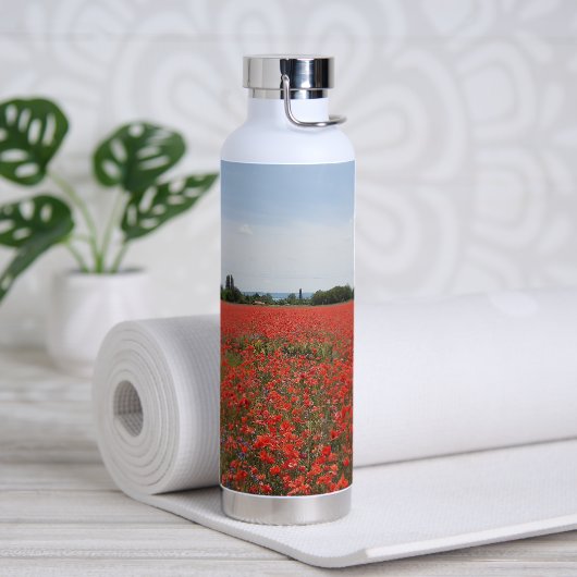 Champ de pavot - Bouteille d'eau (Yoga)