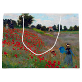 Champ de pavot, Grand sac cadeau Monet (Devant)