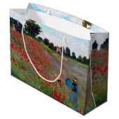 Champ de pavot, Grand sac cadeau Monet (Dos Angle)