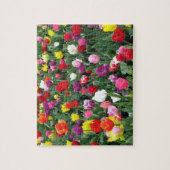 Champ de puzzle coloré de tulipes (Vertical)