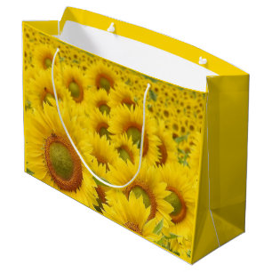 Champ de Sunflower Design Sac cadeau