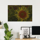 Champ de tournesol 36 x 24 Poster (Bureau à domicile)