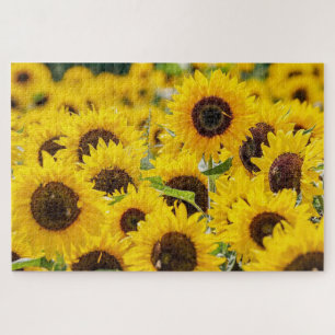 Champ de tournesol Design Jigsaw Puzzle
